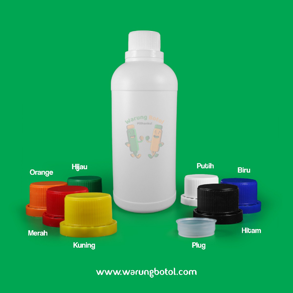 distributor toko jual botol plastik labor untuk bahan kimia 500ml putih murah terdekat bandung jakarta bogor bekasi
